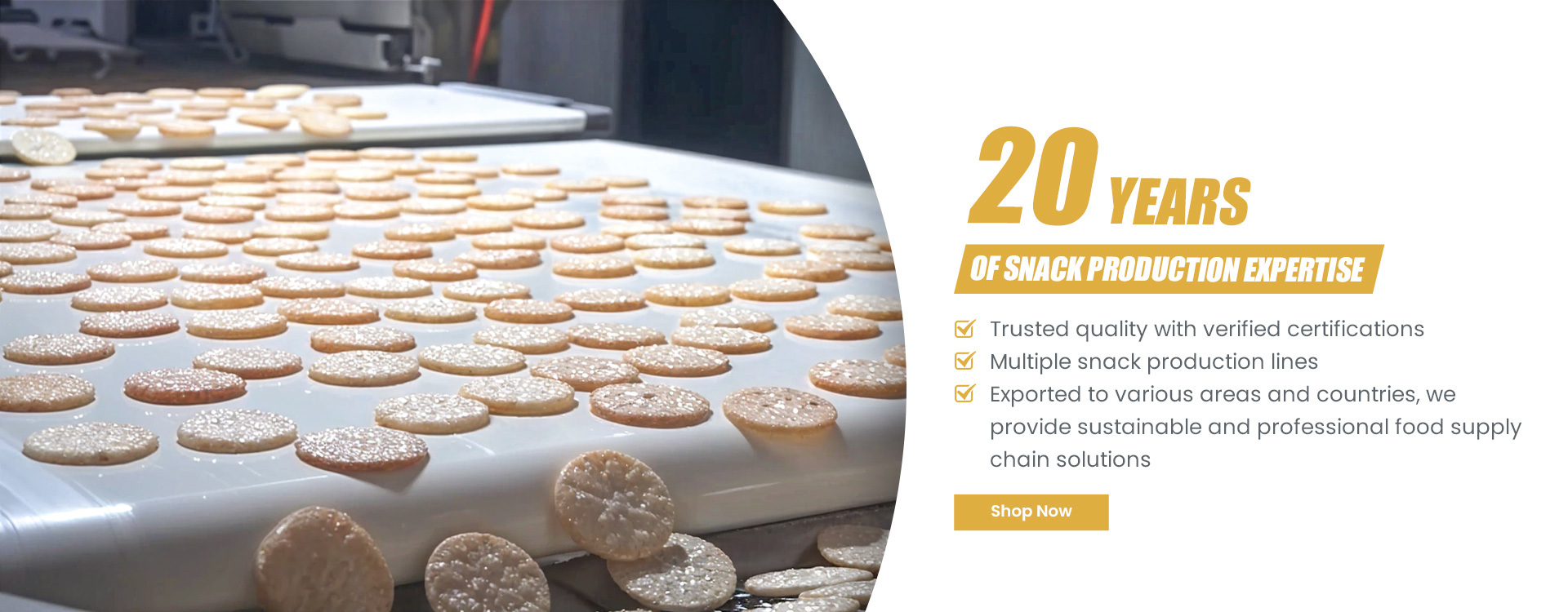 Qualität Reis-Cracker-Imbisse Fabrik