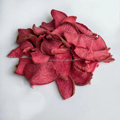 Guter Preis Gemüse-Chip Natural Snack Dried Red Rettich-Chips Vakuum-Fried Red Turnip Healthy Drieds Online