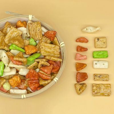 Mischreis-Cracker-japanische Art-Korn-Imbiss-bunter Reis-Cracker