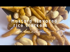 Crescent Shape Rice Crackers Japanese stieß Korn-Imbisse Wasabi-Meerespflanzen-Reis-Cracker luft